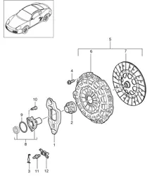 Acoplamiento - 9720+ PR:481, manual de 5ta velocidad - 987C.1 Cayman 2.7L 2007>>