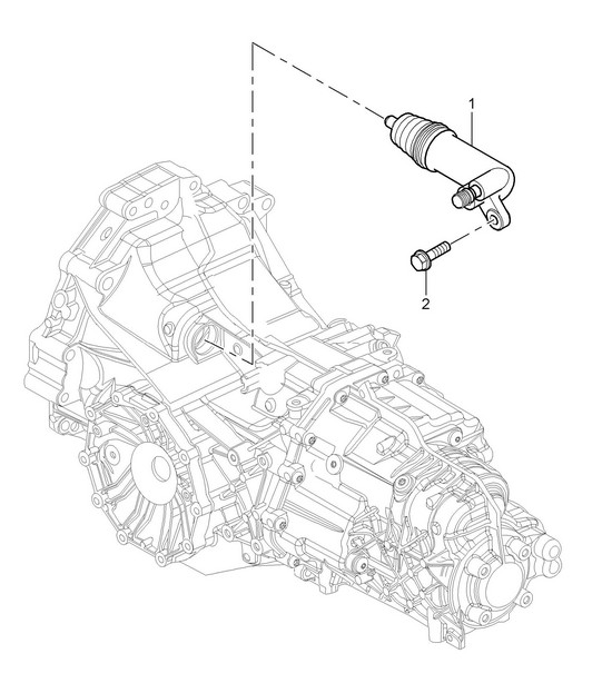 Clutch release - G8701+ PR:481, 5th-speed manual - 987C.1 Cayman 2.7L 2007-08