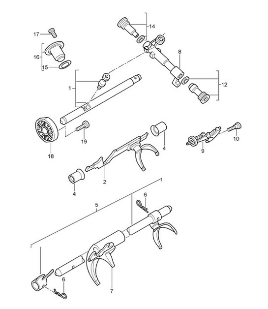 Diagram 304-000 Porsche Cayman 2.7L 987C 2006-08 Transmission