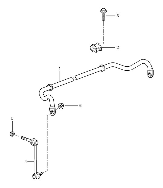 Stabilisator 987C.1 Cayman 2006-08