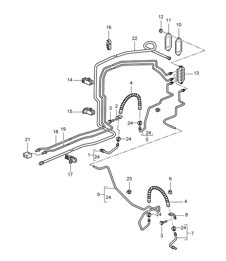 Brake lines / Brake lines / Underbody / Vacuum line 987C.1 Cayman 2006-08