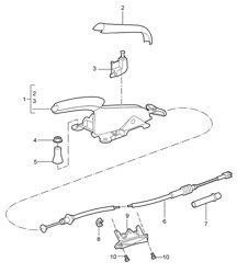 Freno de mano / Actuador 987C.1 Cayman 2006-08