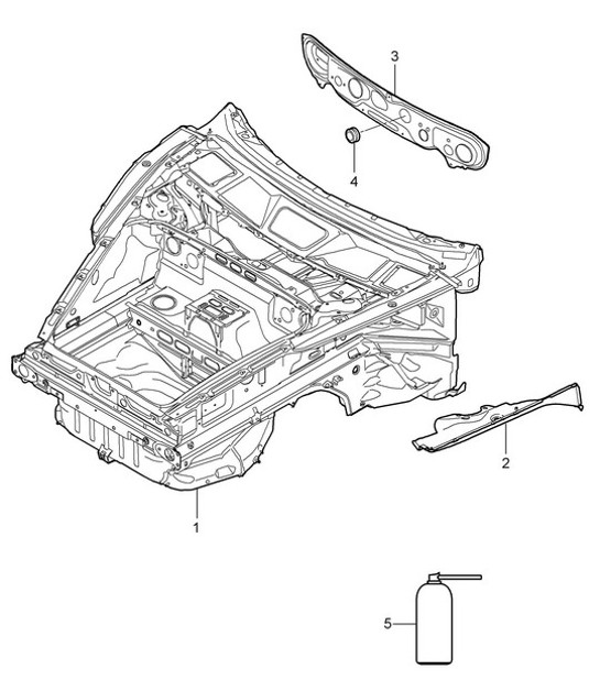 Diagram 801-005 Porsche Taycan (2020>> 
