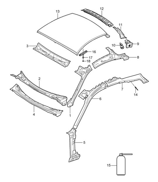 Diagram 801-045 Porsche Macan-e (95C) Elektrisch 2024>> 