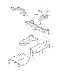Garnitures / dessous de caisse 987C.1 Cayman 2006-08