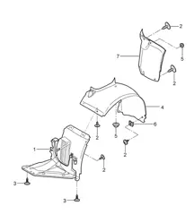 Forros para paso de rueda 987C.1 2006-2008