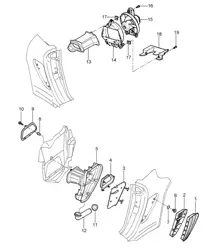 Ventilación / Compartimento motor 987C.1 Cayman 2006-08