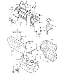 Luggage compartment - FRONT  - 987C.1 Cayman 2006-08