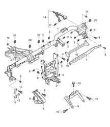 Halterahmen / Armaturenbrett 987C.1 Cayman 2006-08