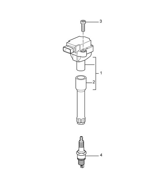 Diagram 901-000 Porsche Cayman S 3.4L 987C 2005-08 Équipement électrique