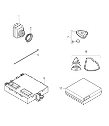 Steuergeräte / Wegfahrsperre / Zentralverriegelung / Zünd-/Startschalter / PORSCHE ACCESS SYSTEM 987C.1 Cayman 2006-08