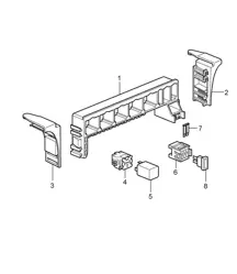 Centrale elektra/achterkant 987C.1 Cayman 2006-08