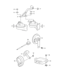 Fanfara/Avvisatore acustico/Sistema di allarme 987C.1 Cayman 2006-08