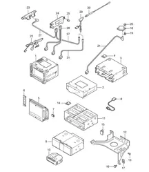 Radio unit / Amplifiers / Navigation system 987C.1 Cayman 2006-08
