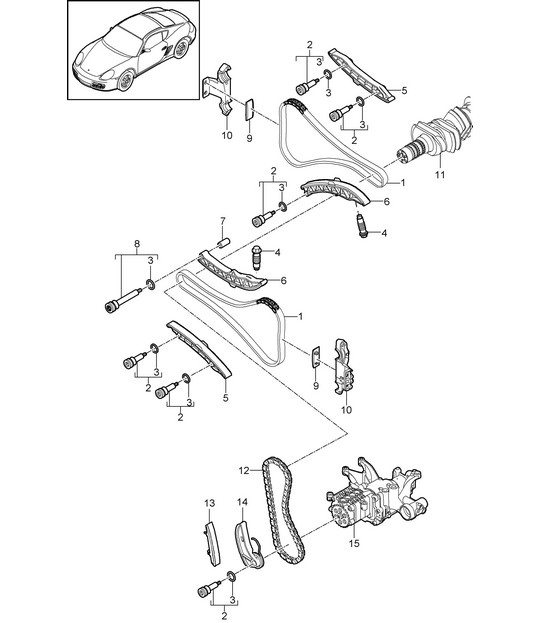 Valve control (Model: A120,A121) 987C.2 Cayman 2009-12