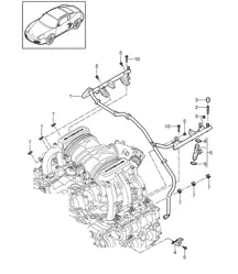 Kraftstoffsammelrohr (Modell: A120) 987C.2 Cayman 2.9L 2009-12