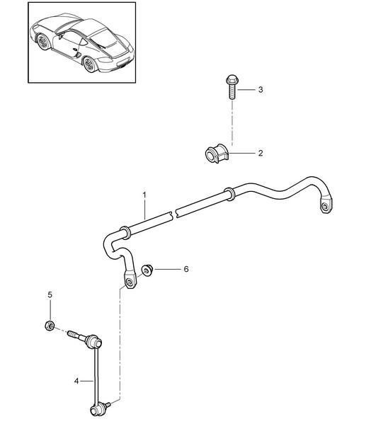 Stabilisator 987C.2 Cayman 2009-12