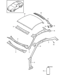Roof / Scuttle 987C.2 Cayman 2009-12