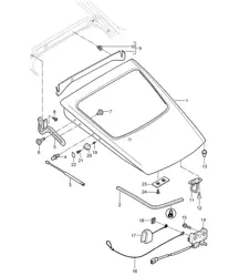 Rear cover 987C.2 Cayman 2009-12