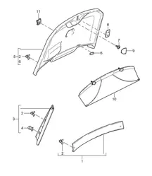 Rivestimenti/Cofano posteriore 987C.2 Cayman 2009-12