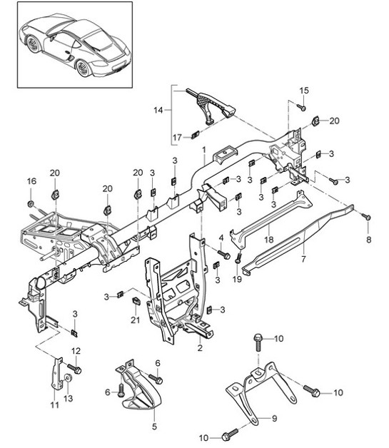 Diagram 809-004 Porsche 912E 4CYL 1976 