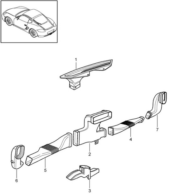 Diagram 813-001 Porsche 996 C4 3.4L 1997-08/01  车身
