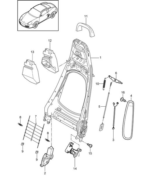 Diagram 817-021 Porsche Macan (95B) MK2 2019-2021 