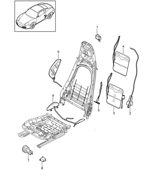 Diagram 817-022 Porsche Cayenne 92A (958) 2010-2017 Body