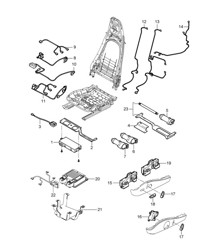 Telai elettrici / Interruttore / Centralina / Motore elettrico / Sedile sportivo 987C.2 Cayman 2009-12