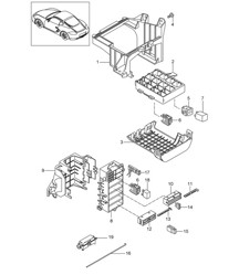Central electrics / Dashboard 987C.2 Cayman 2009-12