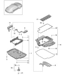 Oil sump 991.1 2012-16