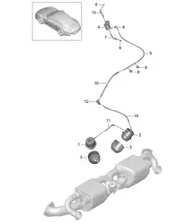 Abgasanlage / Abgasklappe / Unterdrucksystem - PR:176 Sportauspuffanlage - 991.1 2012-16