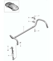 Stabilisator PDCC - PR:031.352 - 991.1 Carrera 2012-16