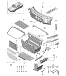 Partie avant Pièces détachées 991.1 2012-16