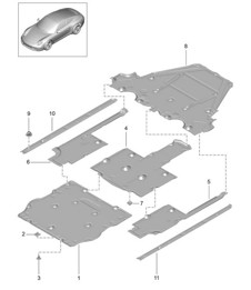 Unterbodenverkleidungen 991.1 2012-16
