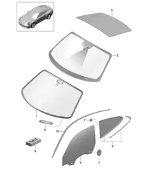 Window glazing 991.1 2012-16