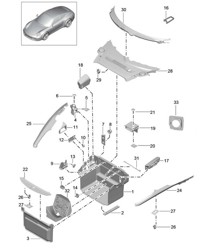 Gepäckraum 991.1 2012-16