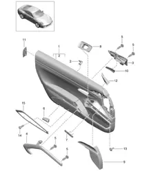 Door panel / Accessories (PR: XWA, 981, -788)  991.1 2012-16