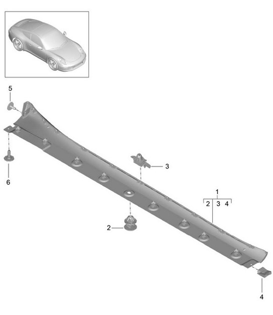 Diagram 810-005 Porsche Macan S Benziner 3.0L V6 354 PS 