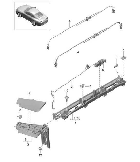 Diagram 811-050 Porsche Panamera 970 MK1 (2009-2013) Body