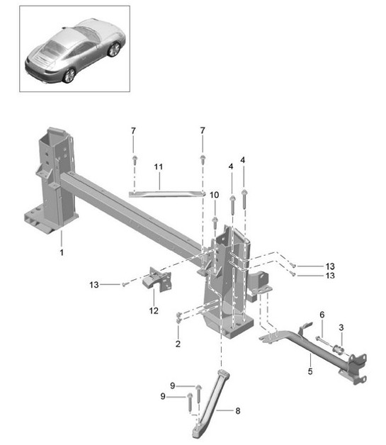 Diagram 811-072 Porsche 971.2 Panamera Turbo S 4.0L V8 2021-23 