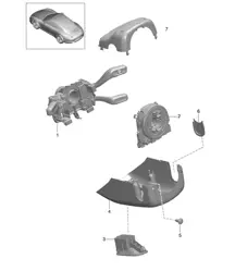 Commutateur de colonne de direction 991.1 2012-16