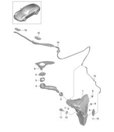 Système de lave-glace 991.1 2012-16