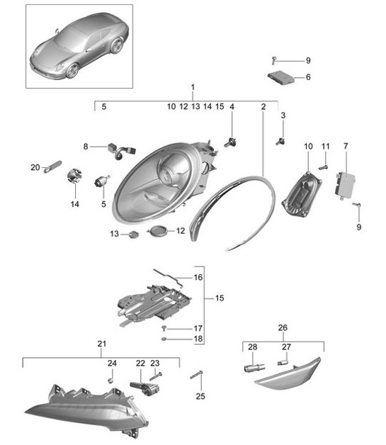 Diagram 905-000 Porsche Macan (95B) MK3 2022>> 