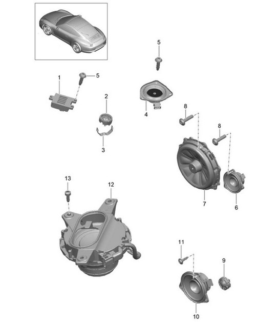 Diagram 911-005 Porsche Taycan (9J1) MK1 2020-2024 