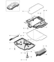Oil sump 991.2 Carrera 2017-19