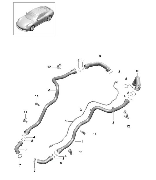 Water cooling - 1 - 991.2 Carrera 2017-19