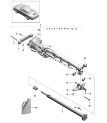 Différentiel de pont avant / Arbre à cardan - Z91.00 - 991.2 Carrera 2017-19
