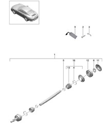 Albero motore / Mozzo ruota 991.2 Carrera 2017-19