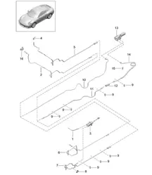 Kupplungsbetätigung / Kupplungsgeberzylinder / Kupplungsnehmerzylinder / Leitungen - PR:487, 7-Gang-Schaltgetriebe - 991.2 Carrera 2017-19